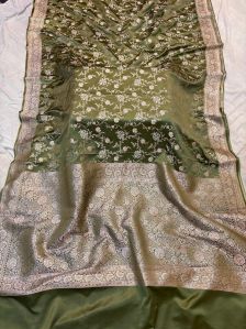 Mashru Silk Saree Jaal Design