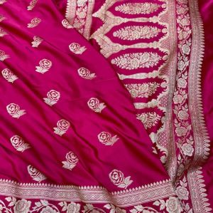 Mashru Silk Sarees New Rose Design