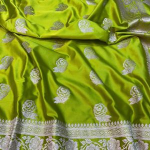 Mashru Silk Sarees New Rose Design