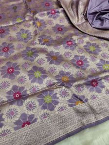 Mashru Silk Saree with Minakari New Collection