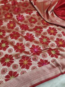 Mashru Silk Saree with Minakari New Collection