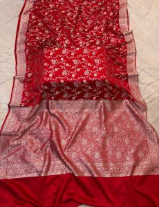 Mashru Silk Saree Jaal Design