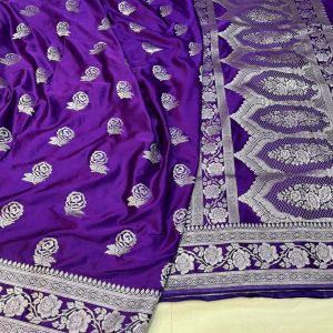 Mashru Silk Sarees New Rose Design