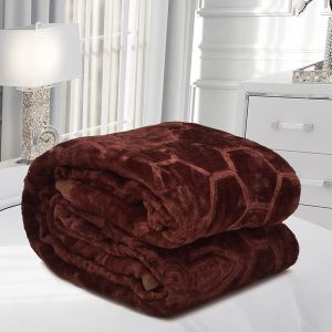 Brown Heavy Mink Blanket