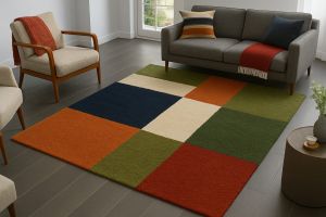 Hand-tufted Wool Rugs 100% New Zealand Wood