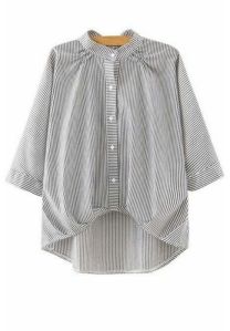 Grey Girls Linen Shirt