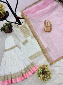 Rst -050 3 Piece Fancy Kurti with Beautiful Fancy Sharara Set