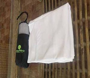 Grass Fabric White Bamboo Towels