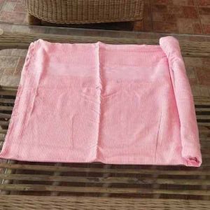 Grass Fabric Pink Bamboo Towel