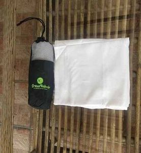 Grass Fabric White Bamboo Towels