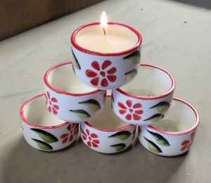 Decorative Ceramic Candle Jar