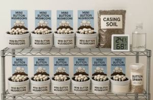 Button Mushroom Growing Kit