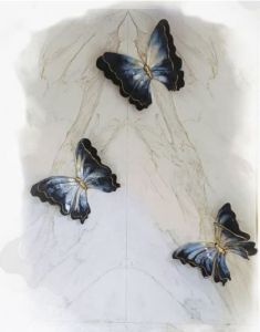 Handmade 3D Sculptural Butterfly Wall Art