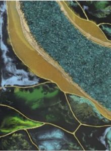 Handmade Modern Geode Resin Wall Art