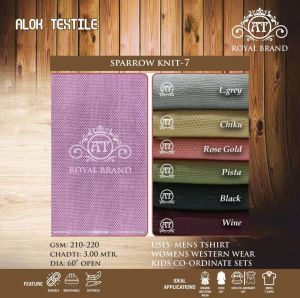 218 GSM Sparrow Knit Polyester Fabric