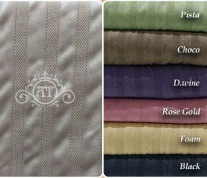 220 GSM Vertical Stripe Polyester Fabric