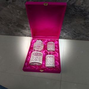 Royal Silver Filigree Decanter & Glass Gift Set