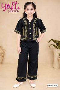Kids Embroidered Western Dress