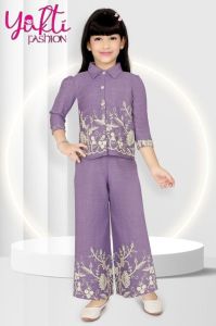 Kids Embroidered Western Dress