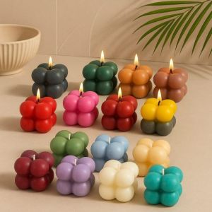 Multicolor Bubble Candle