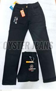 Black Stretchable Boys Straight Fit Denim Jeans