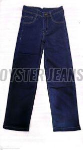 Blue Straight Fit Stretchable Girls Denim Jeans