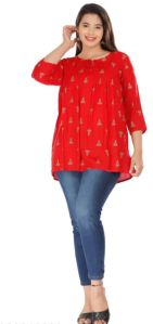 Rayon/viscose Casual Wear Women\'s Short Tops