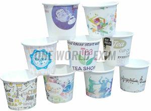 Printed Paper Tea Cups