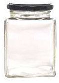 100ml ITC Square Glass Jar