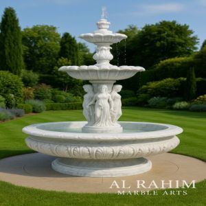 Romen Lady White Marble Fountain