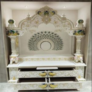 White Marble Inlay Temple