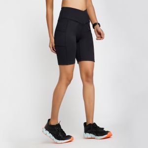Riyu Polyester High Waisted Active Short