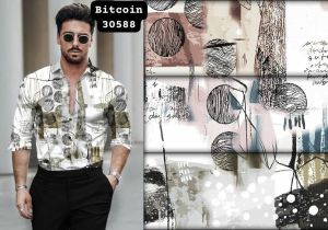 Printed Both Side Laffer Print Shirting Fabric