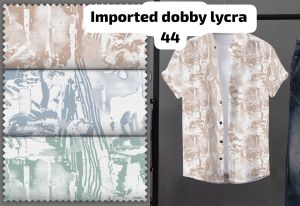Imported Dobby Lycra Shirting Fabric