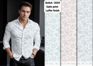 Printed Satin Shirting Fabric
