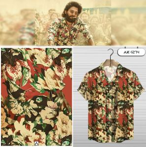 Discharge Print Cotton Shirting Fabric