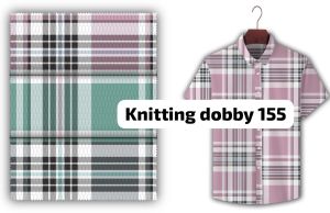 Knitting Dobby Shirting Fabric