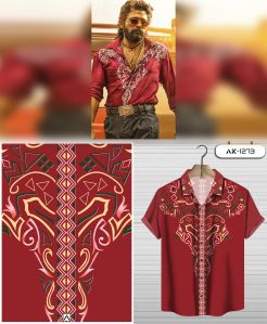 Discharge Print Cotton Shirting Fabric