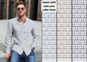 Printed Satin Shirting Fabric
