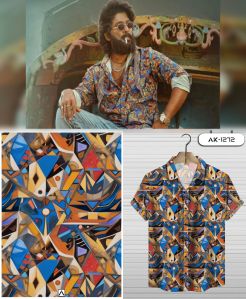 Discharge Print Cotton Shirting Fabric