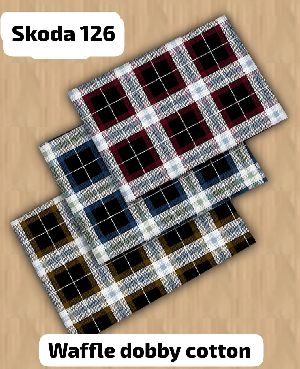 Waffle Dobby Cotton Shirting Fabric