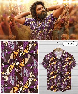 Discharge Print Cotton Shirting Fabric