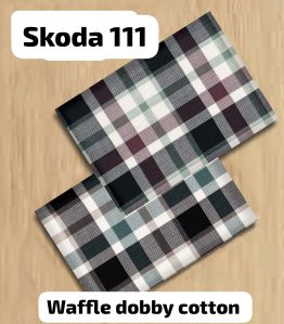 Waffle Dobby Cotton Shirting Fabric