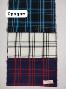Yarn Dyed Twill Check Shirting Fabric