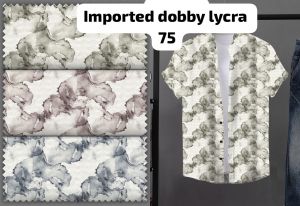 Imported Dobby Lycra Shirting Fabric