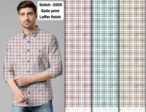 Printed Satin Shirting Fabric
