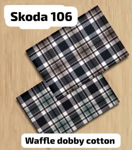 Waffle Dobby Cotton Shirting Fabric
