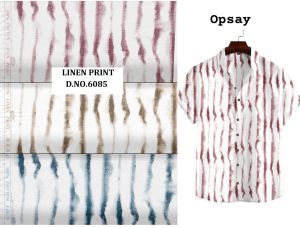 40s Premium Linen Print Shirting Fabric