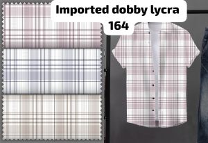 Mens Dobby Lycra Shirting Fabric 1