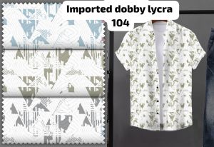 Mens Dobby Lycra Shirting Fabric 1